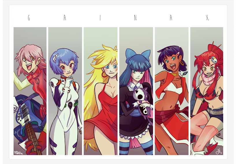 Toppage Gainax.fr